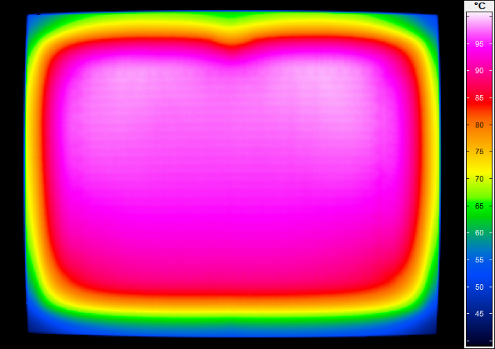 Thermografie-Aufnahme eines Heizkörpers